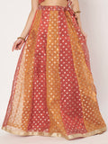 Silk Tissue Buti Kalidaar Embellished Lehenga Set