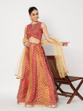 Silk Tissue Buti Kalidaar Embellished Lehenga Set
