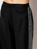 Viscose Slub Block Print Side Slit Palazzo