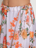 Chanderi Printed Bias Skirt