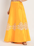 Dupion Hand Block Printed Bias Skirt