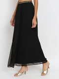 Georgette Draped Embellished Skirt