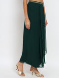 Georgette Draped Embellished Skirt