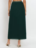 Georgette Draped Embellished Skirt