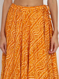 Viscose Bandhani Print Bias Skirt