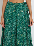 Viscose Bandhani Print Bias Skirt