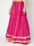 Dupion Kalidaar Embellished Bias Skirt