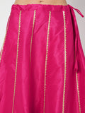 Dupion Kalidaar Embellished Bias Skirt
