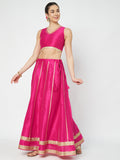 Dupion Kalidaar Embellished Bias Skirt