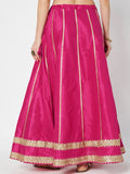 Dupion Kalidaar Embellished Bias Skirt