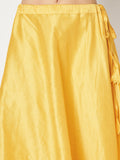 Dupion Solid Embellished Bias Skirt