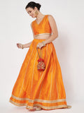 Dupion Kalidaar Embellished Bias Skirt