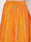 Dupion Kalidaar Embellished Bias Skirt