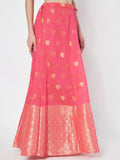 Chanderi Zari Woven Kalidaar Skirt