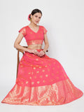 Chanderi Zari Woven Kalidaar Skirt