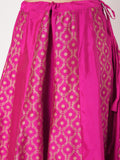 Silk Blend Block Printed Kalidaar Skirt