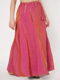 Silk Blend Embellished Bias Skirt