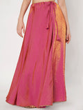 Silk Blend Embellished Bias Skirt