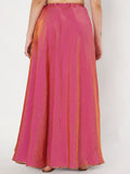 Silk Blend Embellished Bias Skirt