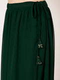 Georgette Embroidered Tiered Skirt