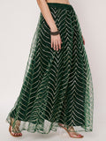 Net Gota Embroidered Kaildaar Skirt