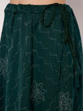 Silk Blend Embellished Bias Skirt