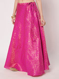 Brocade Floral Bias Skirt