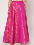 Brocade Floral Bias Skirt