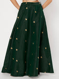 Dupion Block Printed Bias Skirt