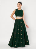 Dupion Block Printed Bias Skirt