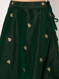 Dupion Block Printed Bias Skirt