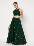 Dupion Block Printed Bias Skirt