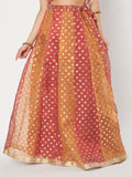 Silk Tissue Buti Kalidaar Embellished Skirt