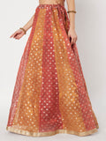 Silk Tissue Buti Kalidaar Embellished Skirt