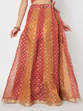 Silk Tissue Buti Kalidaar Embellished Skirt