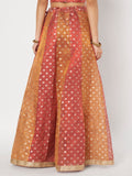 Silk Tissue Buti Kalidaar Embellished Skirt