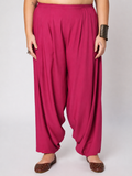 Plus Size Viscose Solid Cowl Salwar