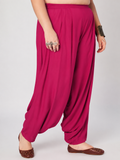 Plus Size Viscose Solid Cowl Salwar