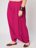 Plus Size Viscose Solid Cowl Salwar