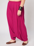 Plus Size Viscose Solid Cowl Salwar