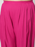 Plus Size Viscose Solid Cowl Salwar