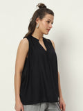 Viscose Gathered A-line Top