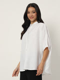 Cotton Oversized Loose Fit Solid Shirt