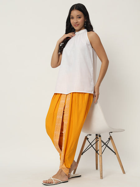 Cotton Slub A-line Solid Top