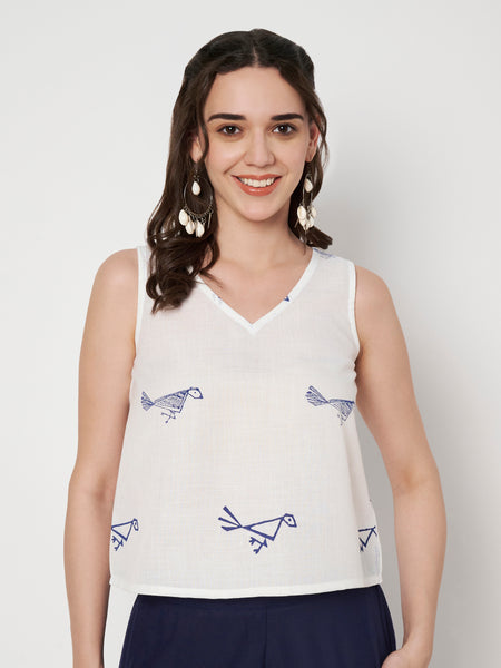 Cotton Hand Block Printed Top