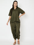 Cotton Loose Fit Solid Shirt