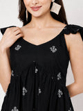 Viscose Hand Block Prinited Peplum Top