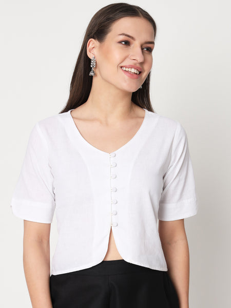 Cotton Button Down Top