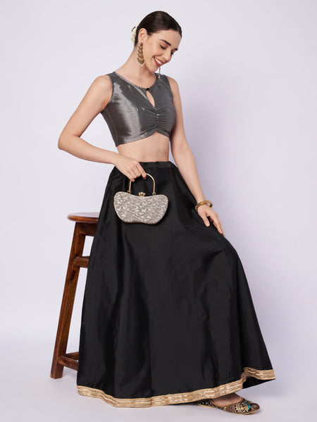 Cotton Tissue Key-hole Readymade Blouse