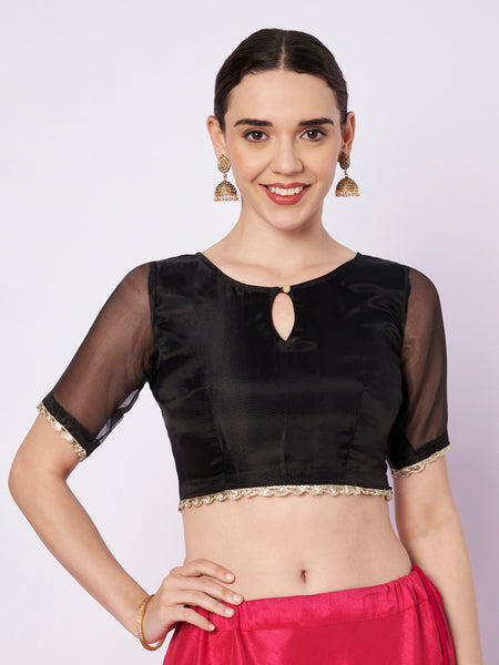 Organza Embellished Readymade Blouse